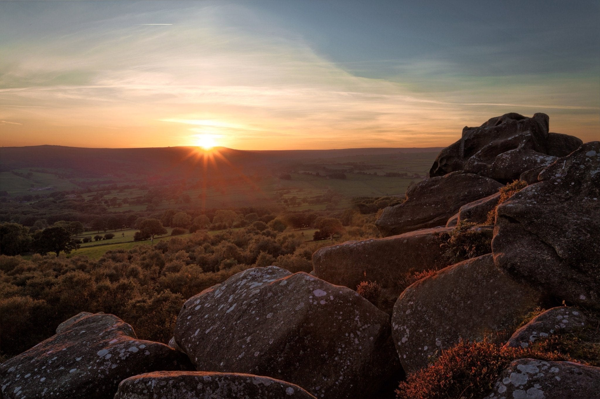 Brimham Rocks - Golden Horizon - Yaopey Fine Art - 