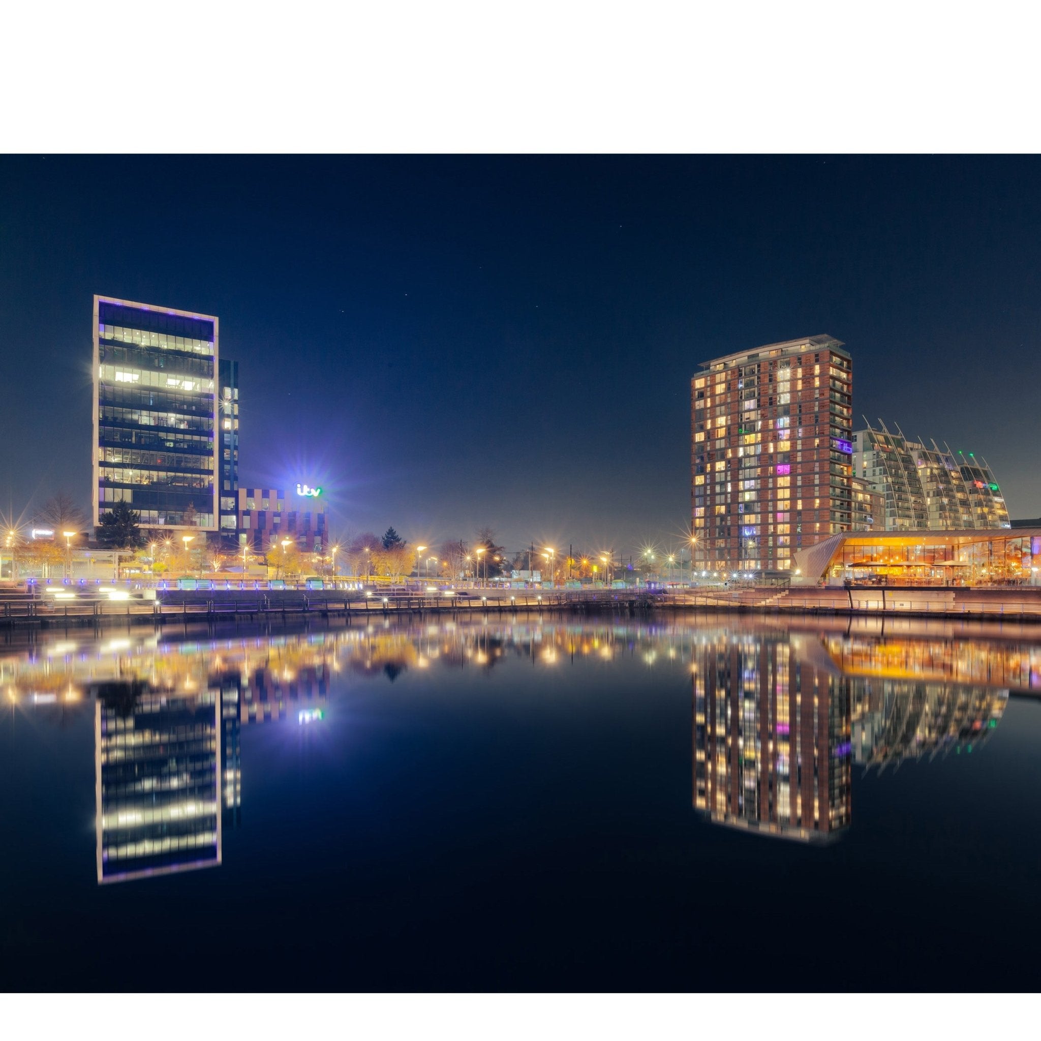 Reflections - Salford Quay - Yaopey Fine Art - 
